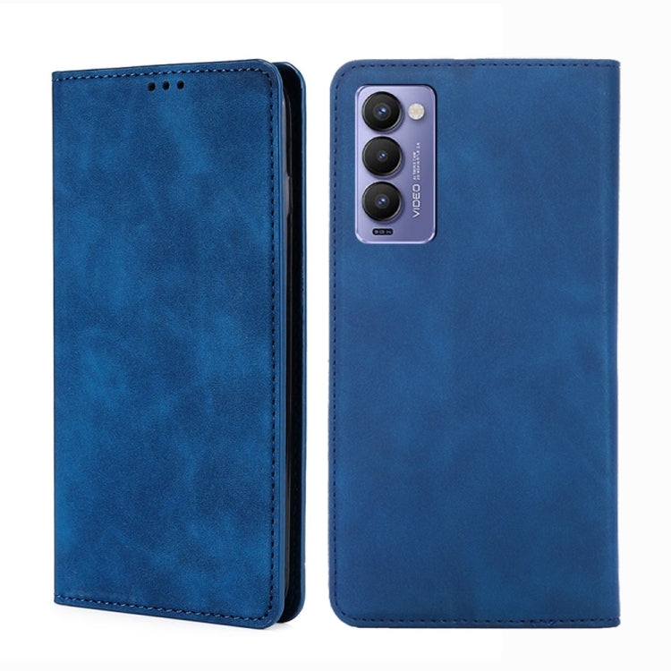 For Tecno Camon 18 / 18 P Skin Feel Magnetic Horizontal Flip Leather Phone Case