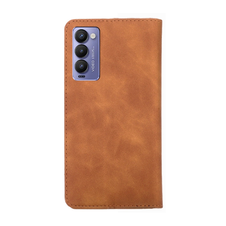 For Tecno Camon 18 / 18 P Skin Feel Magnetic Horizontal Flip Leather Phone Case