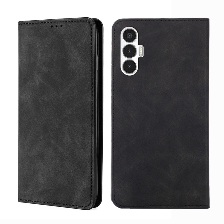 For Tecno Pova 3 Skin Feel Magnetic Horizontal Flip Leather Phone Case