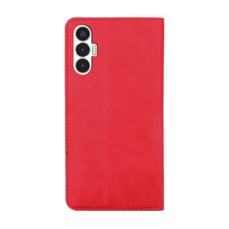 For Tecno Pova 3 Skin Feel Magnetic Horizontal Flip Leather Phone Case