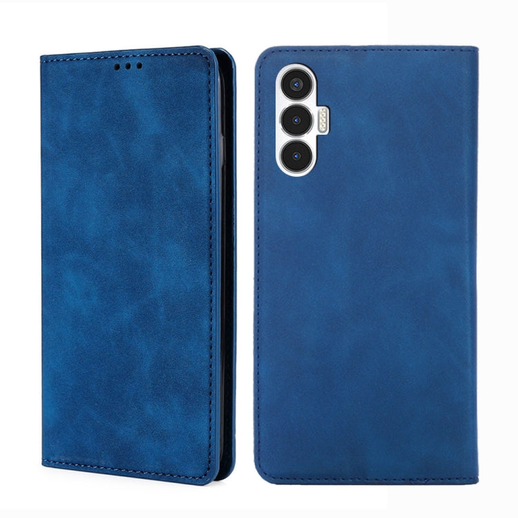 For Tecno Pova 3 Skin Feel Magnetic Horizontal Flip Leather Phone Case