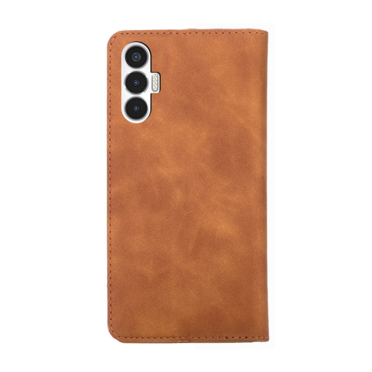 For Tecno Pova 3 Skin Feel Magnetic Horizontal Flip Leather Phone Case