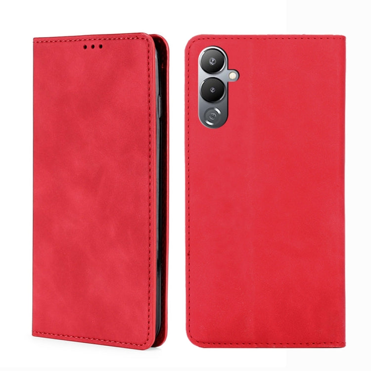 For Tecno Pova 4 Skin Feel Magnetic Horizontal Flip Leather Phone Case