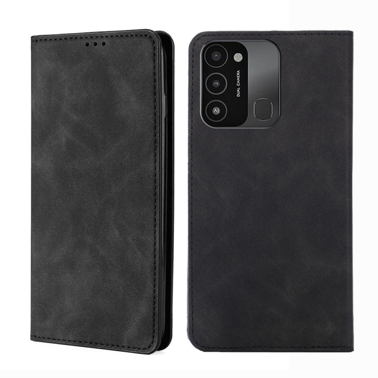 For Tecno Spark 8C Skin Feel Magnetic Horizontal Flip Leather Phone Case