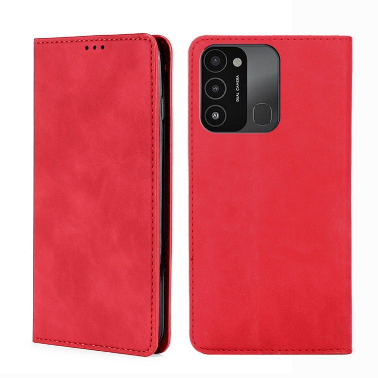 For Tecno Spark 8C Skin Feel Magnetic Horizontal Flip Leather Phone Case