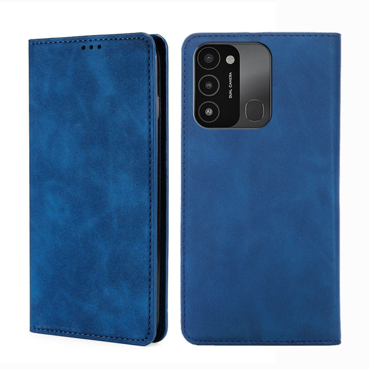 For Tecno Spark 8C Skin Feel Magnetic Horizontal Flip Leather Phone Case