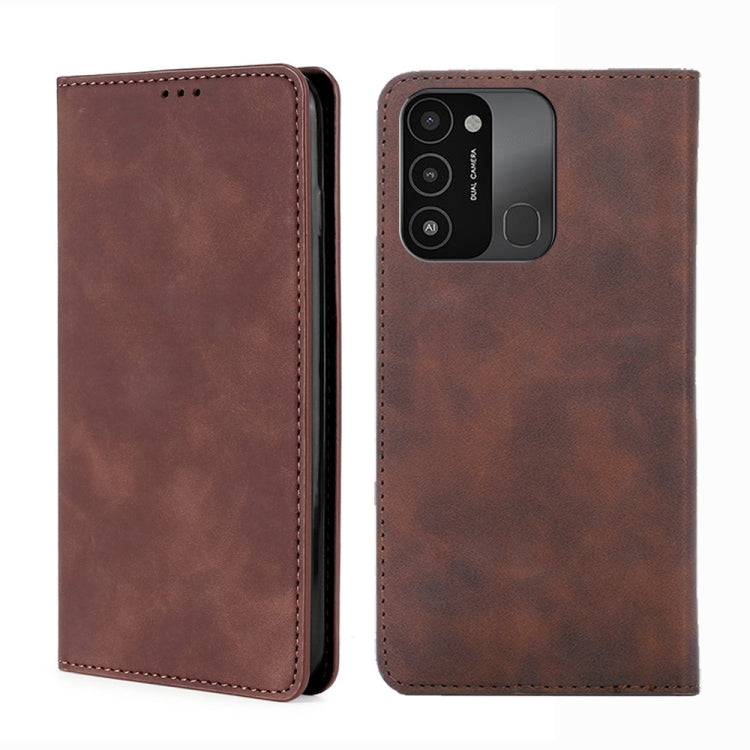 For Tecno Spark 8C Skin Feel Magnetic Horizontal Flip Leather Phone Case