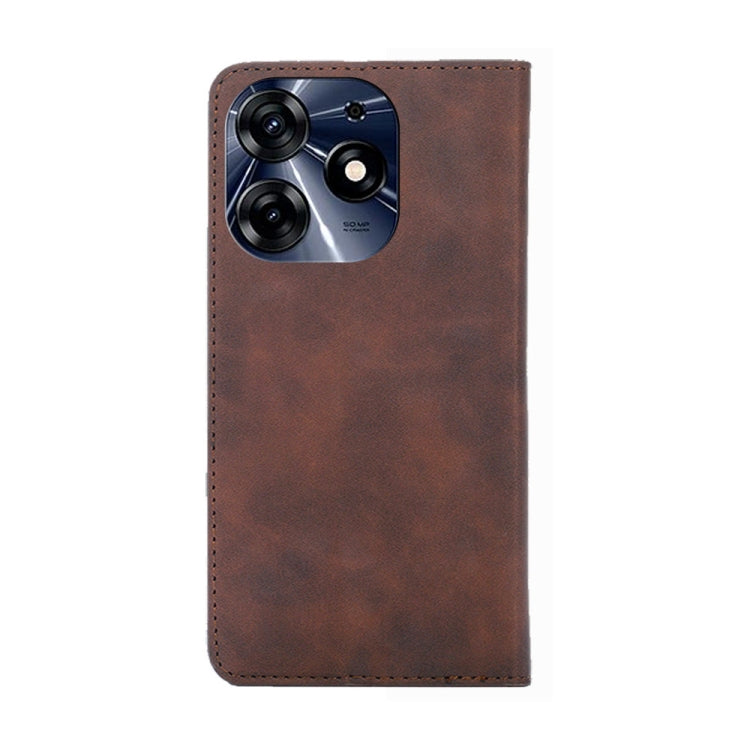 For Tecno Spark 10 Pro Skin Feel Magnetic Horizontal Flip Leather Phone Case