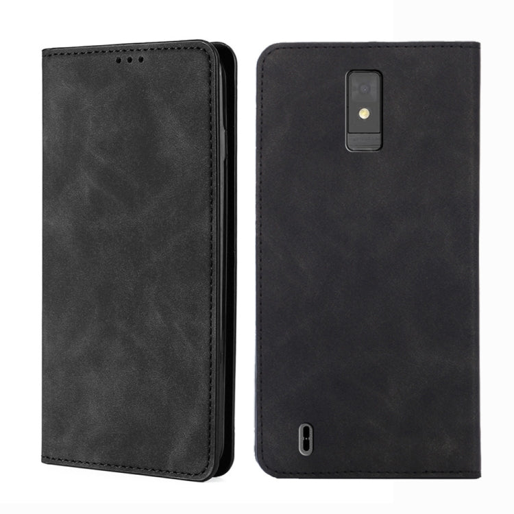 For ZTE Blade A32 Skin Feel Magnetic Horizontal Flip Leather Phone Case