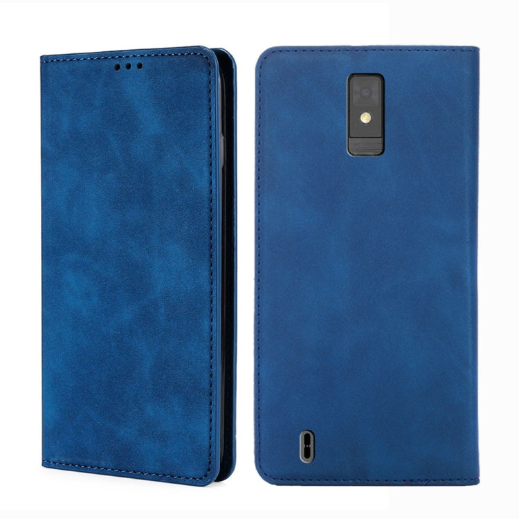 For ZTE Blade A32 Skin Feel Magnetic Horizontal Flip Leather Phone Case