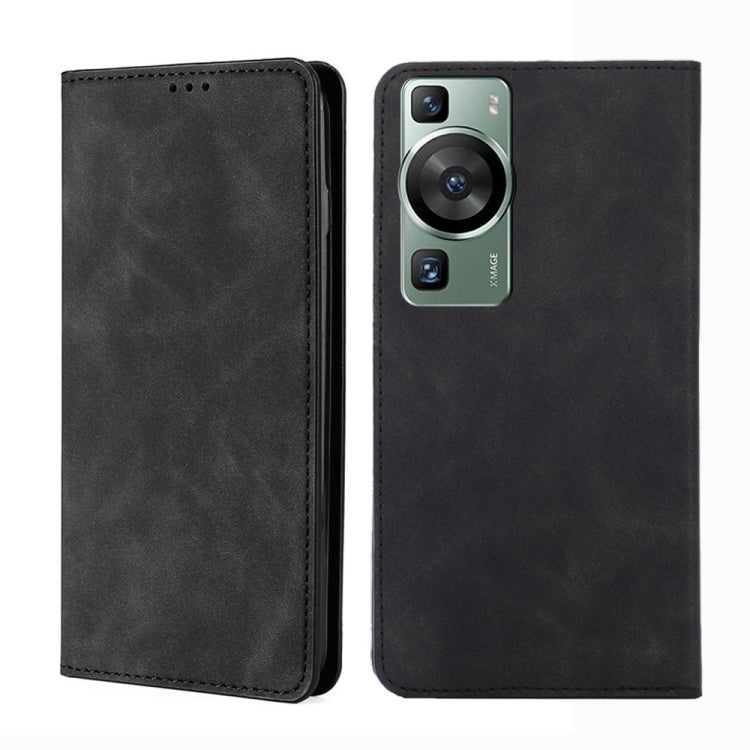 For Huawei P60 / P60 Pro Skin Feel Magnetic Horizontal Flip Leather Phone Case