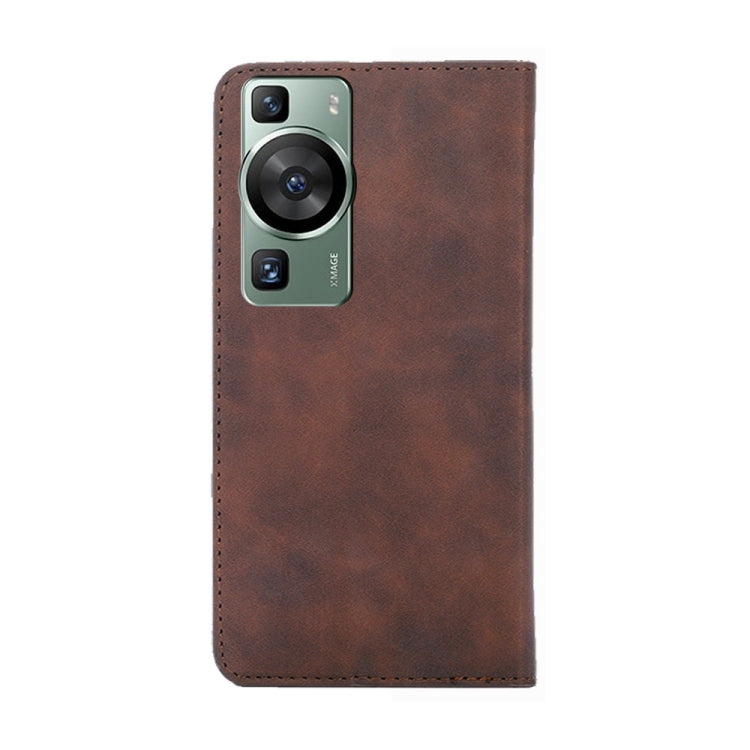 For Huawei P60 / P60 Pro Skin Feel Magnetic Horizontal Flip Leather Phone Case