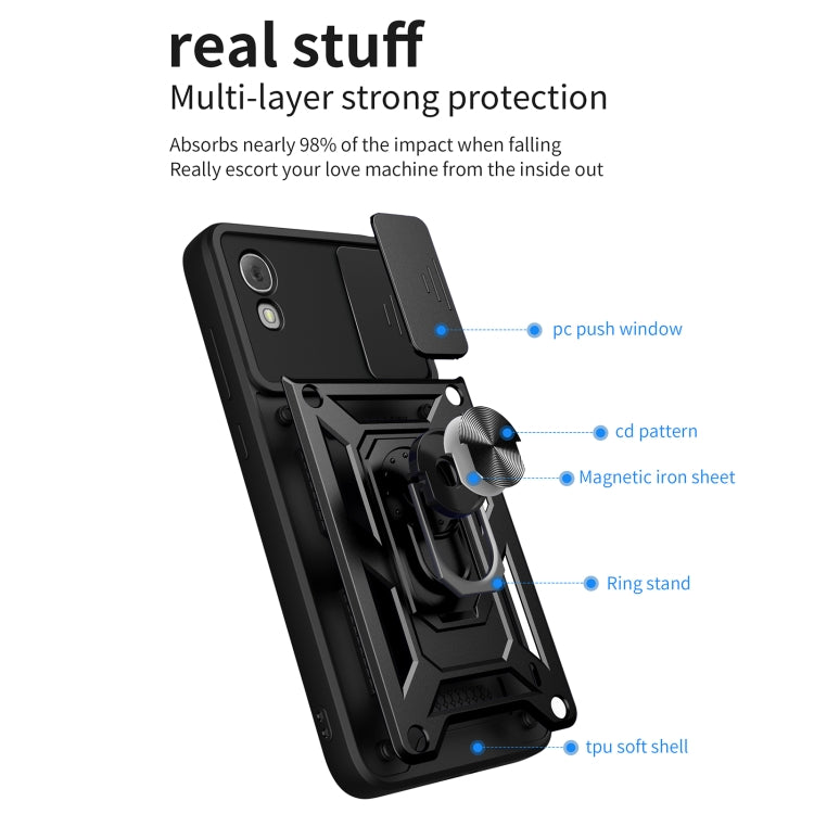 For TCL 30 Z Sliding Camera Cover Design TPU + PC Phone Case