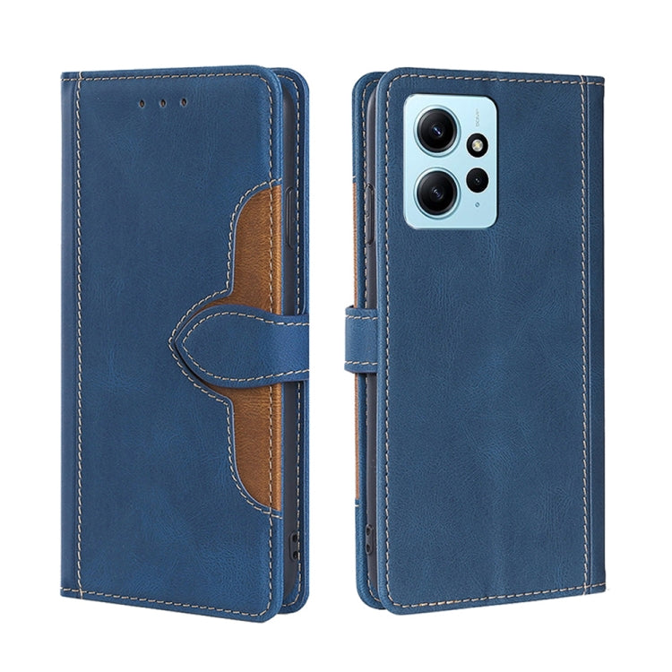 For Xiaomi Redmi Note 12 4G Global Skin Feel Magnetic Buckle Leather Phone Case