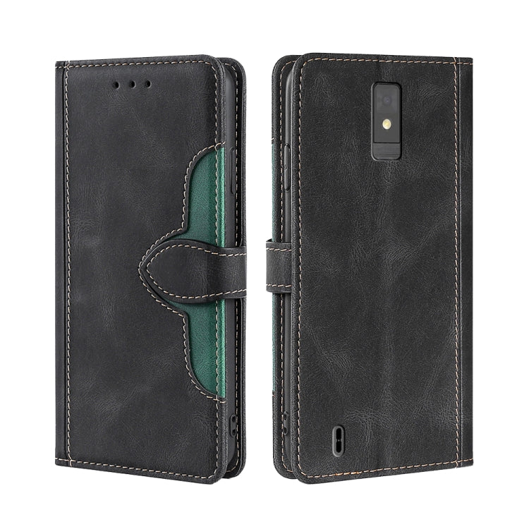 For ZTE Blade A32 Skin Feel Magnetic Buckle Leather Phone Case
