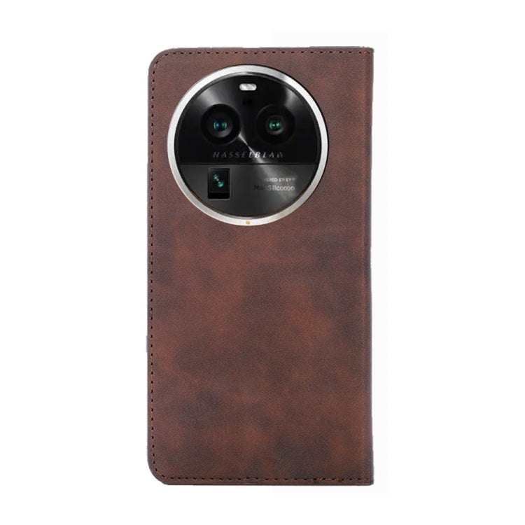 For OPPO Find X6 Pro 5G Skin Feel Magnetic Horizontal Flip Leather Phone Case