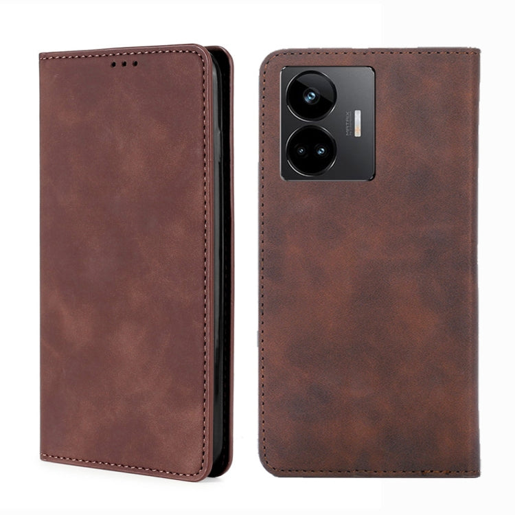 For Realme GT Neo 5 / GT3 / GT Neo 5 240W Skin Feel Magnetic Horizontal Flip Leather Phone Case