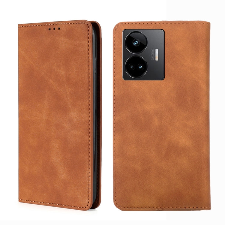 For Realme GT Neo 5 / GT3 / GT Neo 5 240W Skin Feel Magnetic Horizontal Flip Leather Phone Case