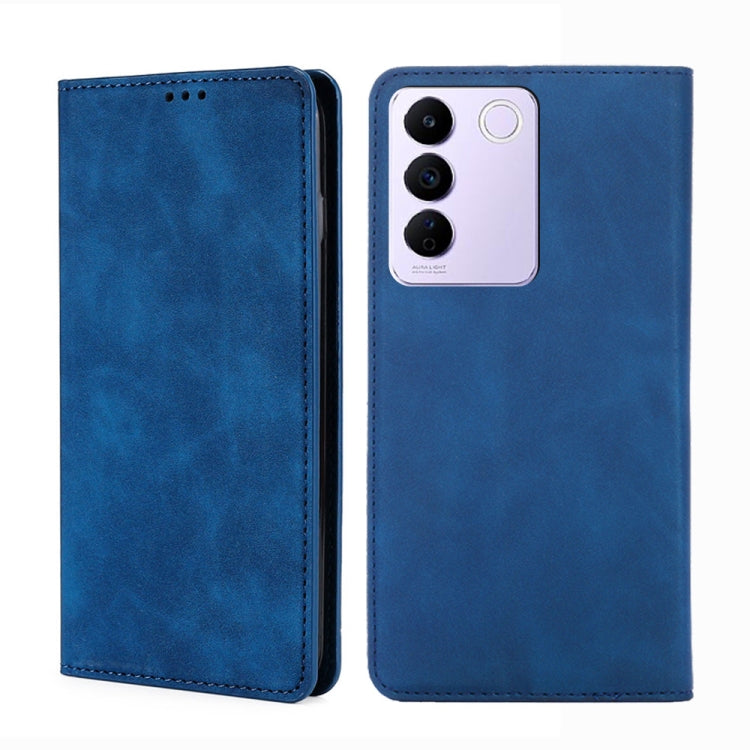 For vivo S16e / V27e Skin Feel Magnetic Horizontal Flip Leather Phone Case