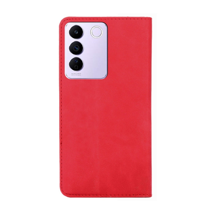 For vivo S16e / V27e Skin Feel Magnetic Horizontal Flip Leather Phone Case
