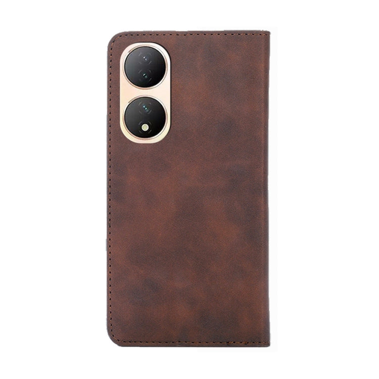 For vivo Y100 5G Skin Feel Magnetic Horizontal Flip Leather Phone Case