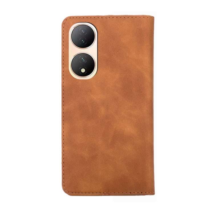 For vivo Y100 5G Skin Feel Magnetic Horizontal Flip Leather Phone Case