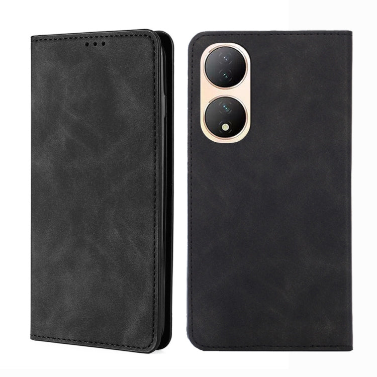 For vivo Y100 5G Skin Feel Magnetic Horizontal Flip Leather Phone Case