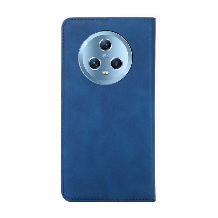 For Honor Magic5 Skin Feel Magnetic Horizontal Flip Leather Phone Case