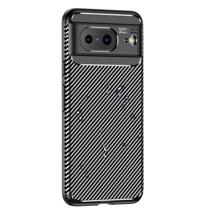 For Google Pixel 8 Carbon Fiber Texture Shockproof TPU Phone Case(Black)