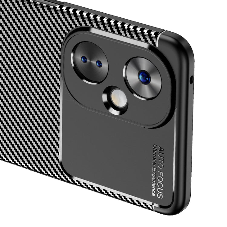 For OnePlus Nord CE 3 Lite Carbon Fiber Texture Shockproof TPU Phone Case(Black)
