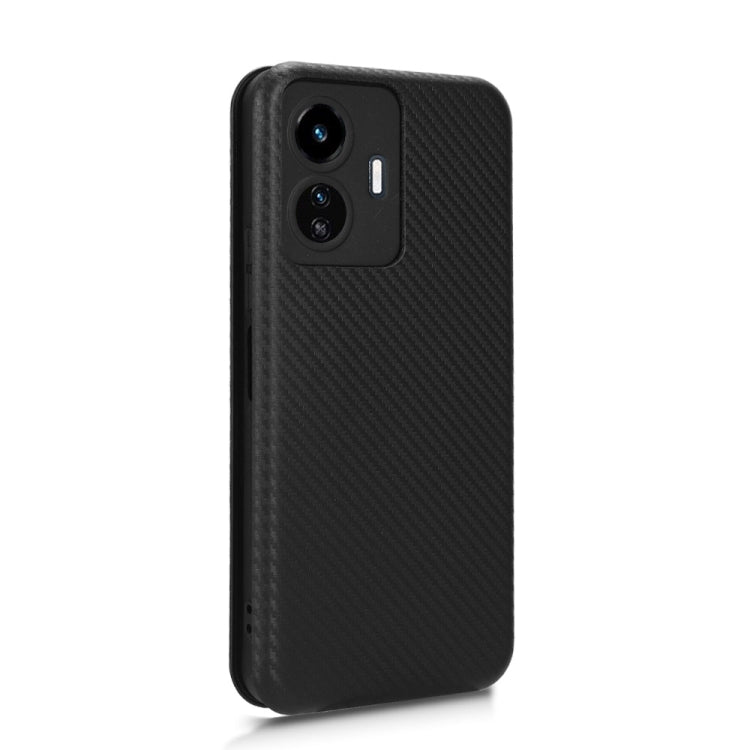 For vivo Y77 5G Carbon Fiber Texture Flip Leather Phone Case