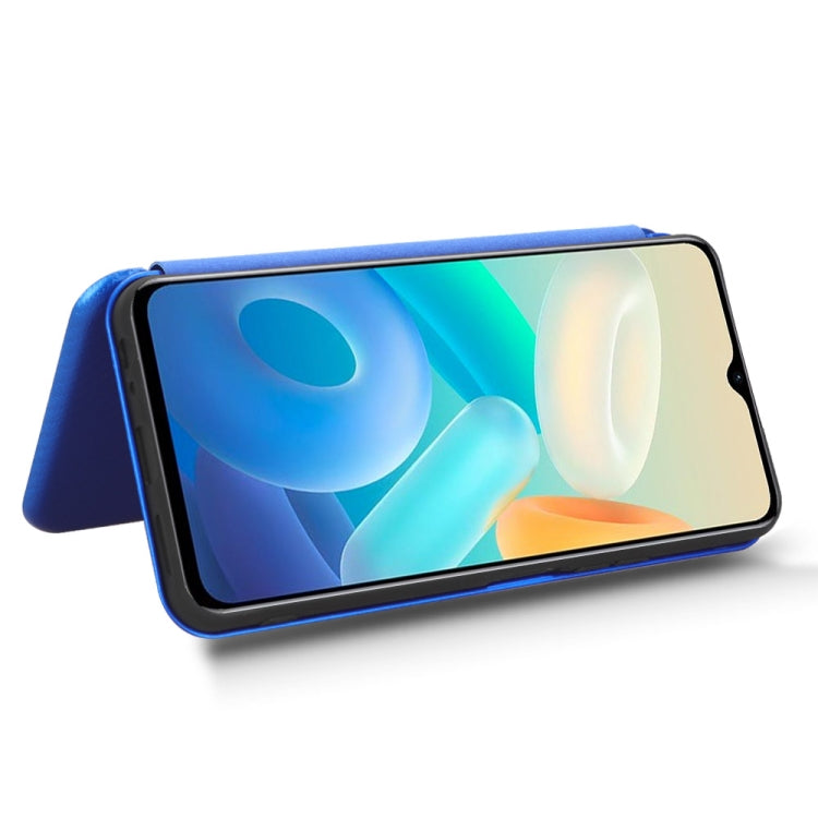 For vivo Y77 5G Carbon Fiber Texture Flip Leather Phone Case