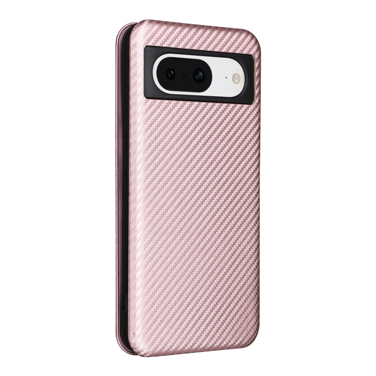 For Google Pixel 8 Carbon Fiber Texture Flip Leather Phone Case