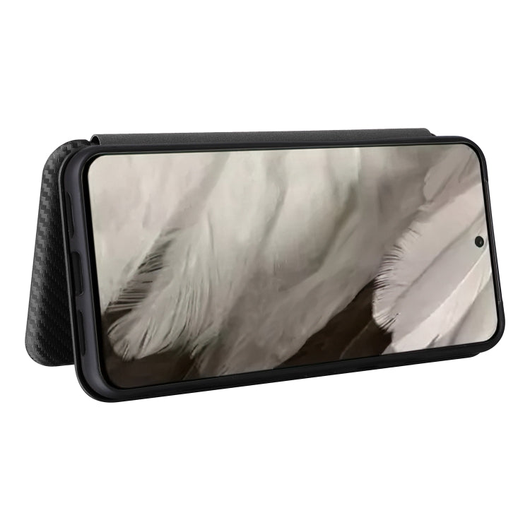 For Google Pixel 8 Pro Carbon Fiber Texture Flip Leather Phone Case