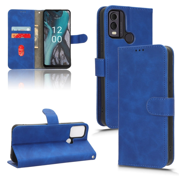 For Nokia C22 Skin Feel Magnetic Flip Leather Phone Case