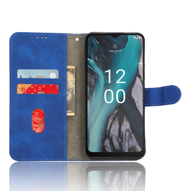 For Nokia C22 Skin Feel Magnetic Flip Leather Phone Case