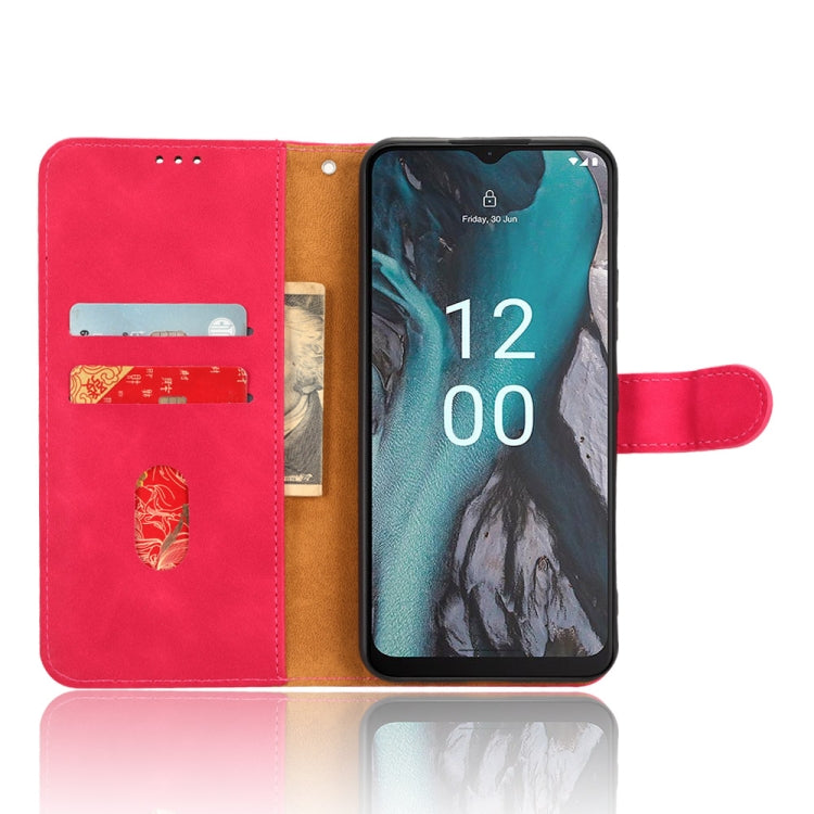 For Nokia C22 Skin Feel Magnetic Flip Leather Phone Case