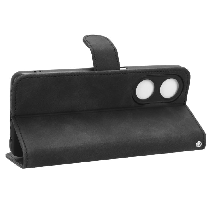 For OPPO A1 5G Skin Feel Magnetic Flip Leather Phone Case