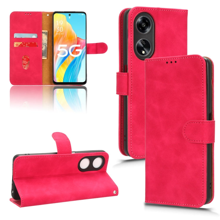 For OPPO A1 5G Skin Feel Magnetic Flip Leather Phone Case