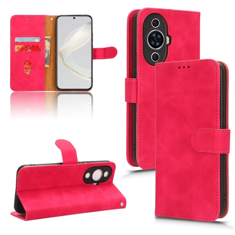 For Huawei nova 11 Skin Feel Magnetic Flip Leather Phone Case