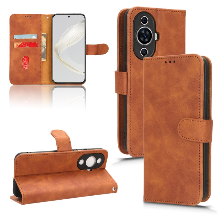 For Huawei nova 11 Skin Feel Magnetic Flip Leather Phone Case