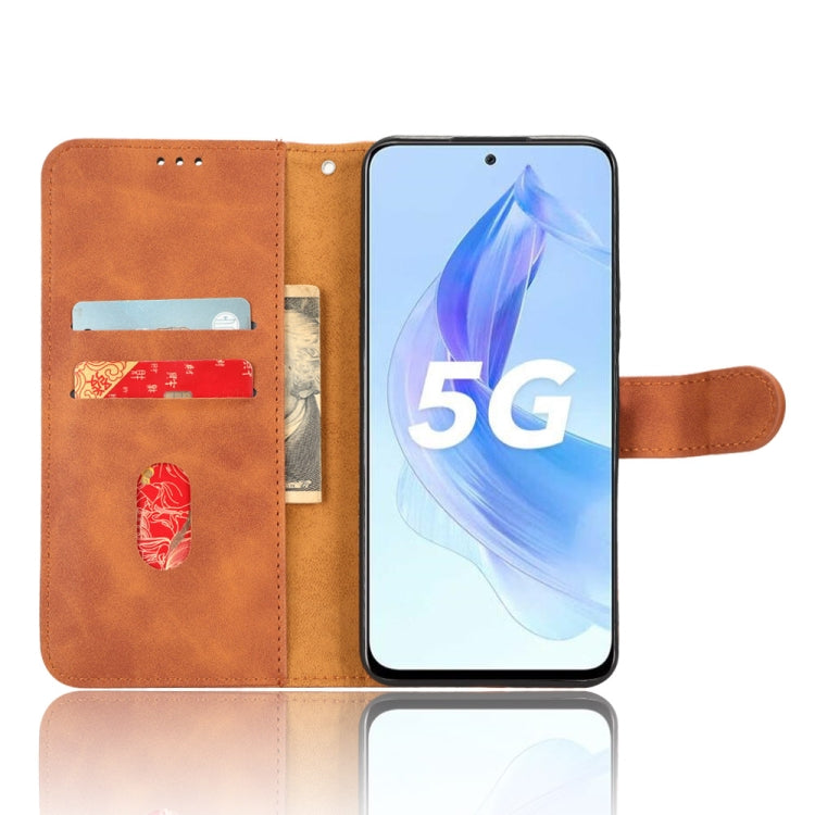 For Honor X50i Skin Feel Magnetic Flip Leather Phone Case