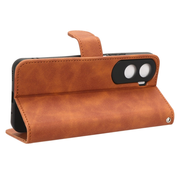 For Honor X50i Skin Feel Magnetic Flip Leather Phone Case