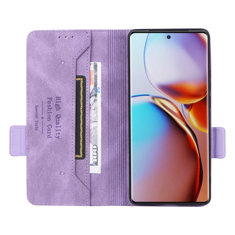 For Motorola Moto X40 Pro Magnetic Clasp Leather Phone Case