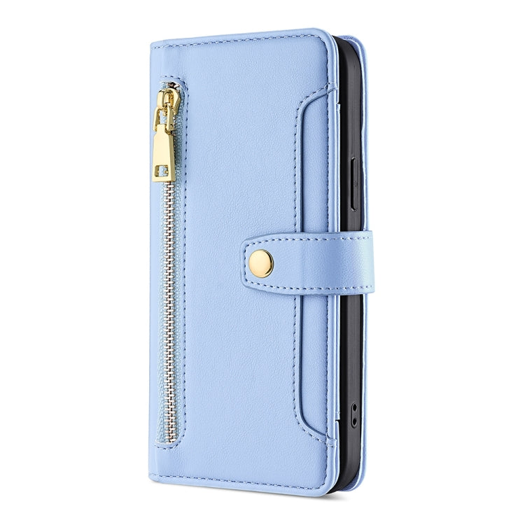 For Infinix Smart 7 Sheep Texture Cross-body Zipper Wallet Leather Phone Case