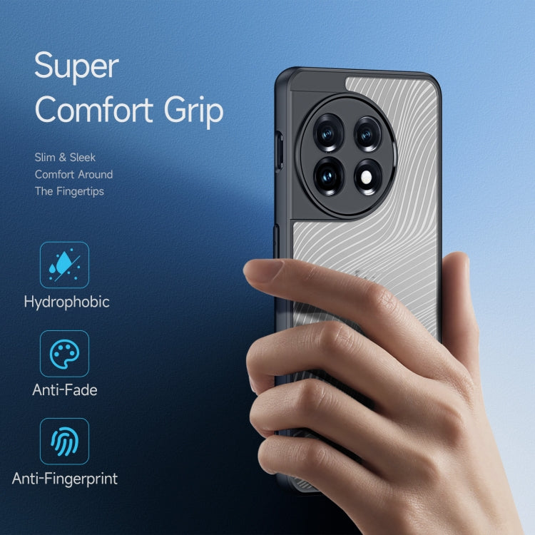 For OnePlus 11 DUX DUCIS Aimo Series TPU + PC Frosted Feel Phone Case(Black)
