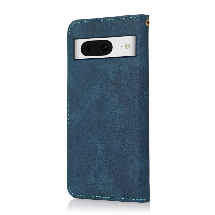 For Google Pixel 8 Dual-color Stitching Leather Phone Case