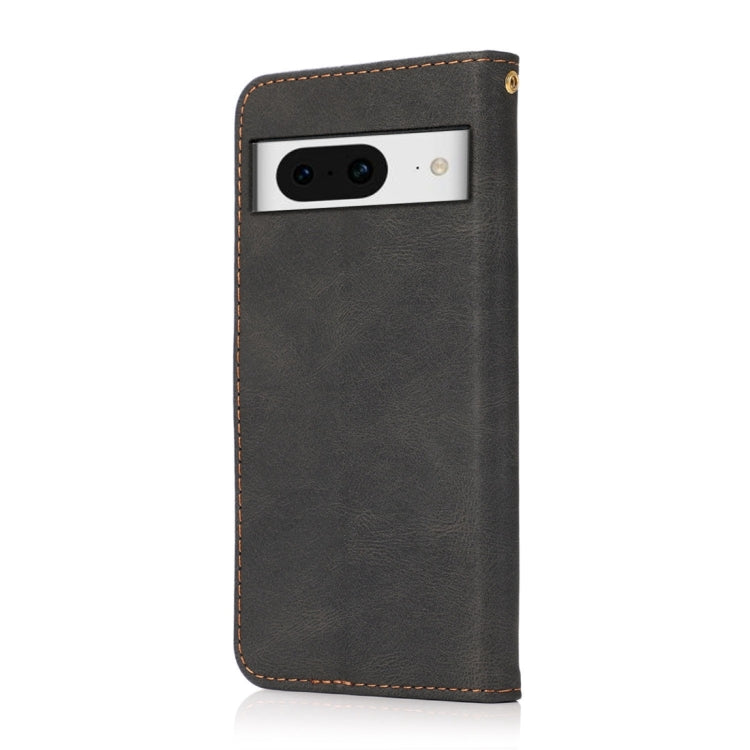 For Google Pixel 8 Dual-color Stitching Leather Phone Case