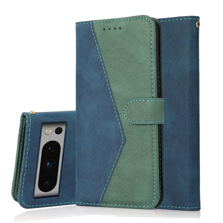 For Google Pixel 8 Pro Dual-color Stitching Leather Phone Case