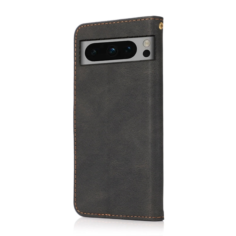 For Google Pixel 8 Pro Dual-color Stitching Leather Phone Case